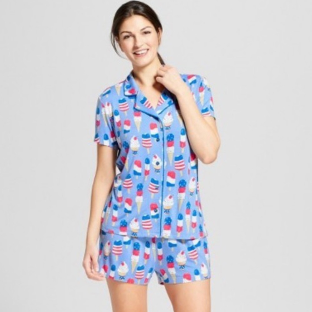NiteNite Munki Munki Patriotic Popsicle Pajama Top